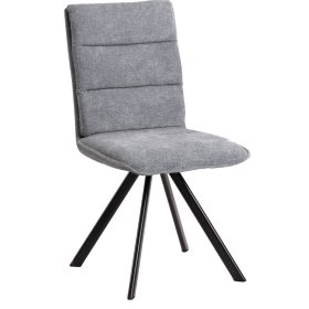 Essstuhl Cementa in Grau mit Gestell aus Metall (2er Set) – Ansicht 1
