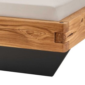 Massivholz Bett Atela im Industry und Loft Stil aus Wildeiche Massivholz – Ansicht 5