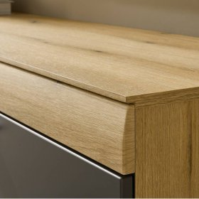 Fernseh Unterschrank Badehma in Eichefarben und Dunkelgrau – Ansicht 6