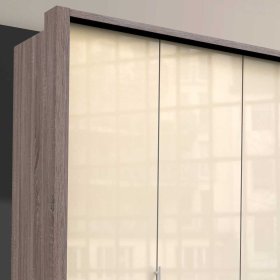 Kleiderschrank Genayas in Trüffelfarben und Cremeweiss – Ansicht 5