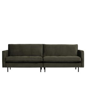 Wohnzimmer Sofa Verella in Dunkelgrün Samt 275 cm breit – Ansicht 3