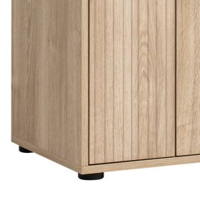 Büroschrank Rasvanna in Weißeiche Holzoptik 164 cm hoch – Ansicht 5