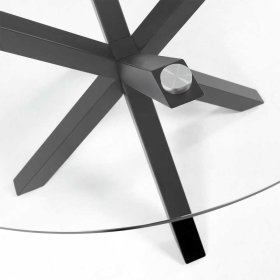 Glas Tisch Nexting fürs Wohnzimmer mit Metallgestell – Ansicht 3