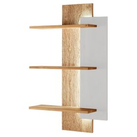 Hängeregal Laviella aus Wildeiche Massivholz in modernem Design – Ansicht 2