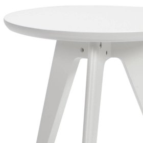 Weißer Beistelltisch Digenara im Skandi Design aus Buche Massivholz – Ansicht 3