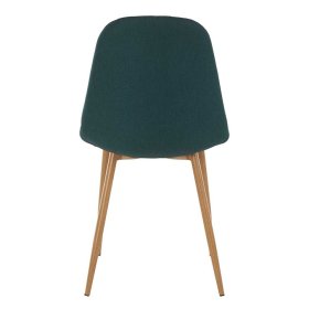 Esszimmer Stühle Adecias in Dunkelgrün und Eichefarben mit Metallgestell (4er Set) – Ansicht 4