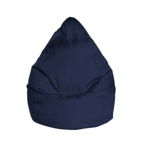 Wohnzimmer Sitzsack Ladidas in Blau Microfaser – Ansicht 1