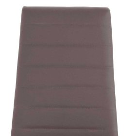Polsterstühle Lirou in Hellbraun Kunstleder mit hoher Lehne (4er Set) – Ansicht 5
