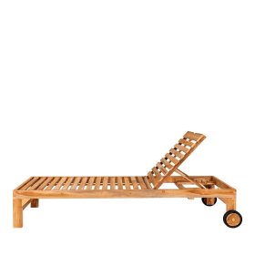Sonnenliege Hawar aus Teak Massivholz 37 cm hoch – Ansicht 4