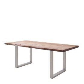 Esstisch Caucaia mit natürlicher Baumkante im Industry und Loft Stil – Ansicht 1
