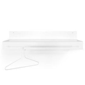 Metall Wandgarderobe Modicca in Weiß 78 cm breit – Ansicht 3