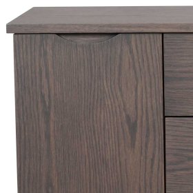 Anrichte Skandi Stil Bull in Eiche Dunkelbraun mit drei Schubladen – Ansicht 5