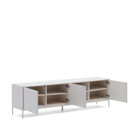 Weißes Fernsehboard Miobelda in modernem Design 195 cm breit – Ansicht 3