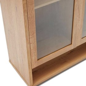 Skandi Design Schrank Vitrine Blax in Eichefarben 100 cm breit – Ansicht 4