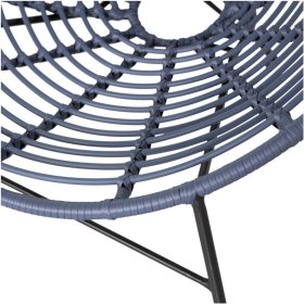 Gartensessel Numrek in Blauschwarz im Retrostil (2er Set) – Ansicht 5
