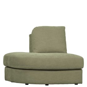Modulsofa Abschluss Element links Karyon in Graugrün 93 cm breit – Ansicht 4