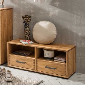 Flurbank Dulcian aus Eiche Massivholz 90 cm breit – Ansicht 2