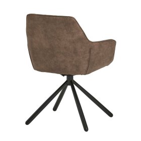 Polsterstuhl Esszimmer Set Makassa mit Armlehnen drehbar (2er Set) – Ansicht 5