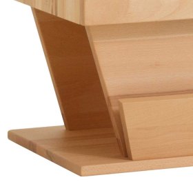 Design Doppelbett Nuo aus Kernbuche Massivholz (dreiteilig) – Ansicht 8