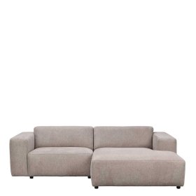 Modernes Ecksofa in Beige Manaos aus Webstoff mit Armlehnen – Ansicht 4