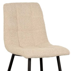 Esszimmerstuhl Joyma aus Boucle Stoff im Skandi Design – Ansicht 5