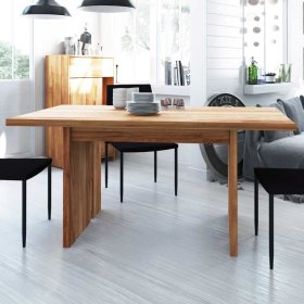 Esszimmertisch Bagavano aus Kernbuche Massivholz mit Wangengestell – Ansicht 2