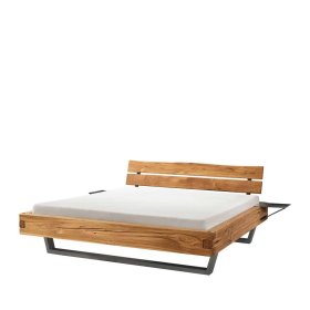 Naturholzbetten Tiwegus im Industry und Loft Stil aus Wildeiche Massivholz – Ansicht 1