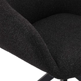 Esszimmerarmlehnstuhl Venditora in Schwarz um 360 Grad drehbar (2er Set) – Ansicht 8