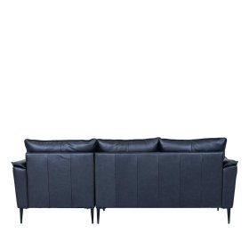 Wohnzimmer Couch Yanatada in Schwarz aus Echtleder – Ansicht 6
