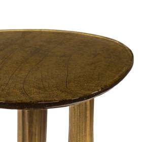 Couchtisch Lazium in Altgoldfarben und organischer Form – Ansicht 5