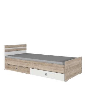 Jugendbett Elise in Eiche San Remo und Weiß Made in Germany – Ansicht 3
