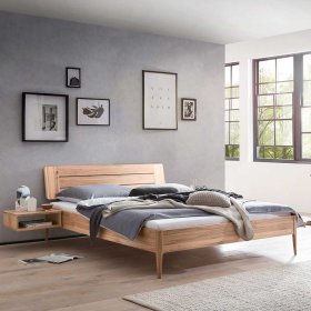 Wildbuche Doppelbett Piava aus Massivholz in modernem Design – Ansicht 2