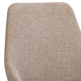 Esszimmer Polsterstühle Eckpoint in Beige Webstoff modern (2er Set) – Ansicht 6