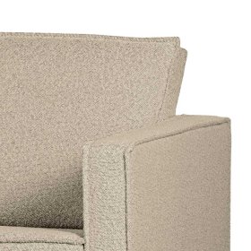 Zweisitzer Sofa Retrostil Catanias in Beige mit Vierfußgestell aus Metall – Ansicht 4