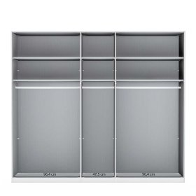 Falttüren Kleiderschrank Setterson in Weiß glasbeschichtet Made in Germany – Ansicht 4