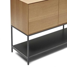Esszimmersideboard Zoryac in Eichefarben mit Fußgestell aus Metall – Ansicht 5