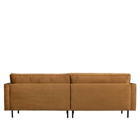 Samt Dreisitzer Sofa Habanas in Honigfarben 275 cm breit – Ansicht 4