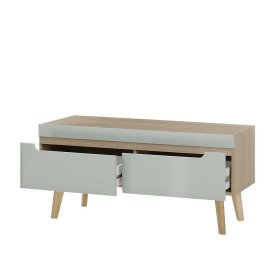 Wohnwand Casmas im Skandi Design in Mintgrün (vierteilig) – Ansicht 17