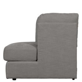 Modulsofa Abschluss Element rechts Fredoco in Grau 44 cm Sitzhöhe – Ansicht 7