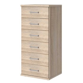 Hochkommode mit Schubladen Estella in Eiche Sägerau 46 cm breit – Ansicht 1