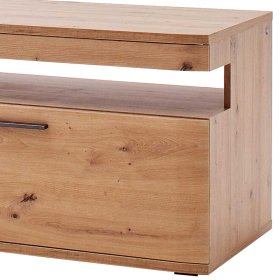 TV Board Lucisa in Eiche Optik und Anthrazit 180 cm breit – Ansicht 4