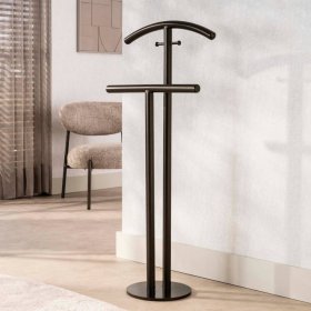 Stummer Diener Krispa in Dunkelbraun - Bronze aus Metall – Ansicht 2