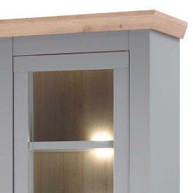 Vitrine Cellossa im Landhausstil mit Flaschenfächern – Ansicht 6