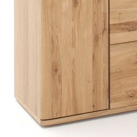 Vitrine Lamanda aus Eiche Bianco geölt 90 cm breit – Ansicht 5