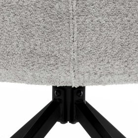 Zwei Esstisch Stühle Grossaro drehbar mit Gestell aus Metall (2er Set) – Ansicht 10