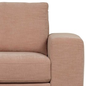 Rosa Einsitzer Modul Couch Oktamian aus Webstoff mit Armlehne rechts – Ansicht 8