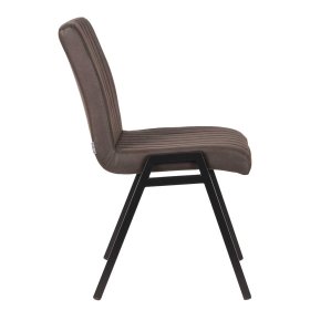 Polsterstuhl Set Canida in Anthrazit Microfaser mit 50 cm Sitzhöhe (2er Set) – Ansicht 3