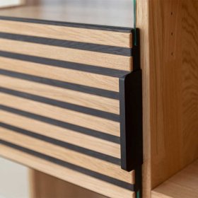 Highboard Deruta mit Glastür und LED Beleuchtung – Ansicht 7