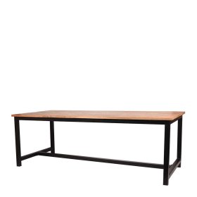 Esszimmertisch Todean aus Mangobaum Massivholz und Metall 75 cm hoch – Ansicht 1