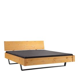 Doppelbett Grossi im Industry und Loft Stil aus Kiefer Massivholz – Ansicht 1